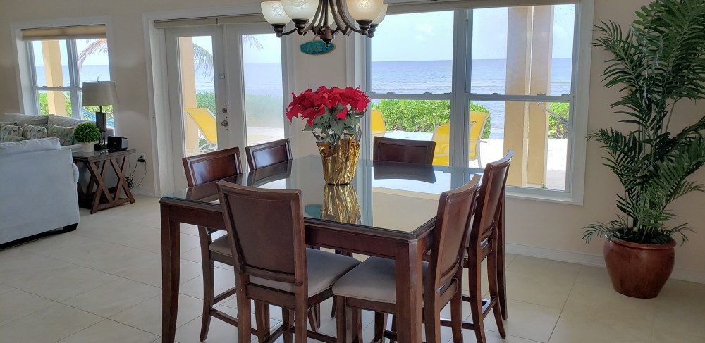 Dining Area can seat up to 8 guests.